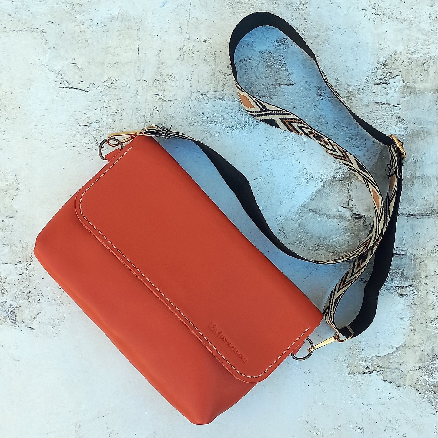 The Cross-Body Satchel - Coral