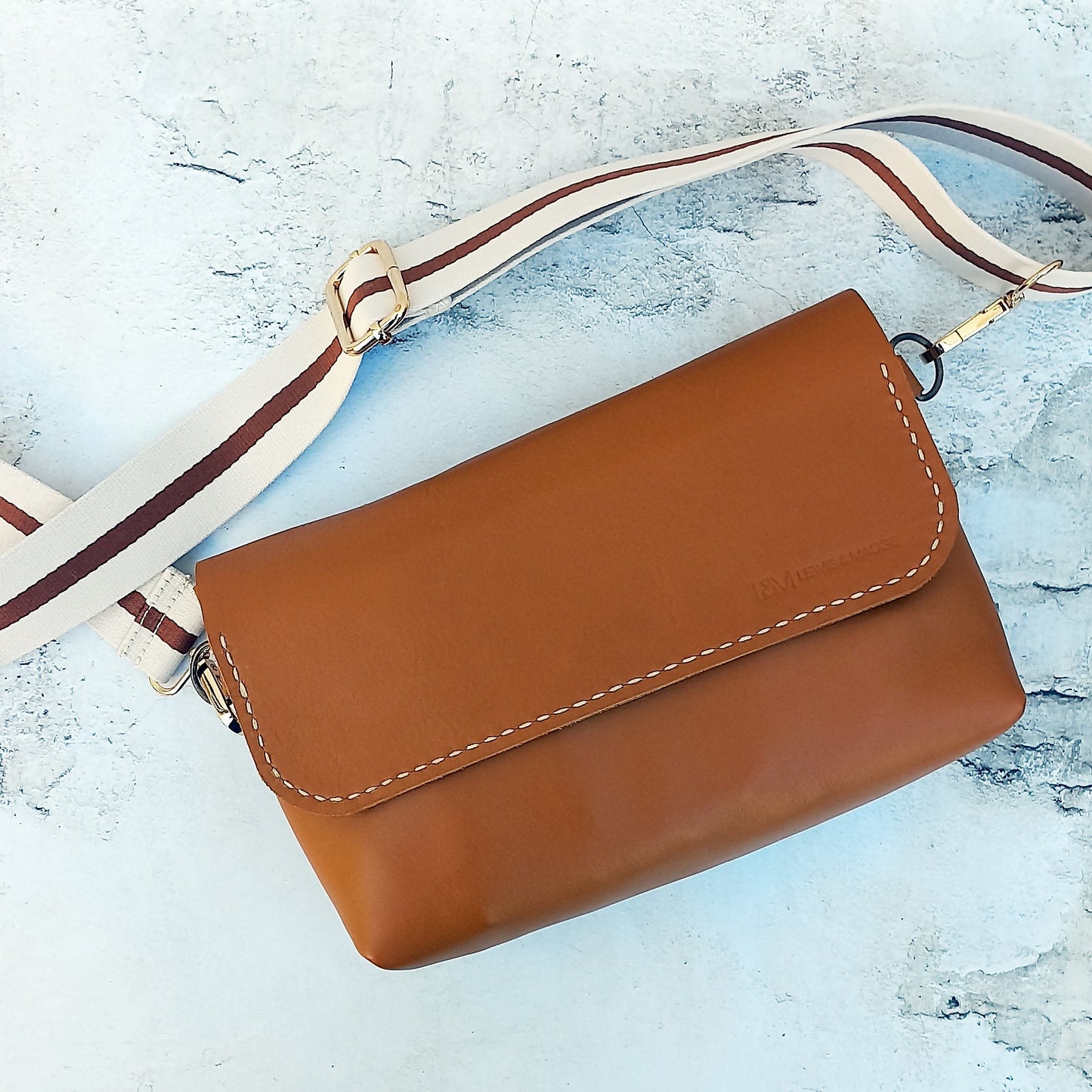 The Cross-Body Satchel - Caramel