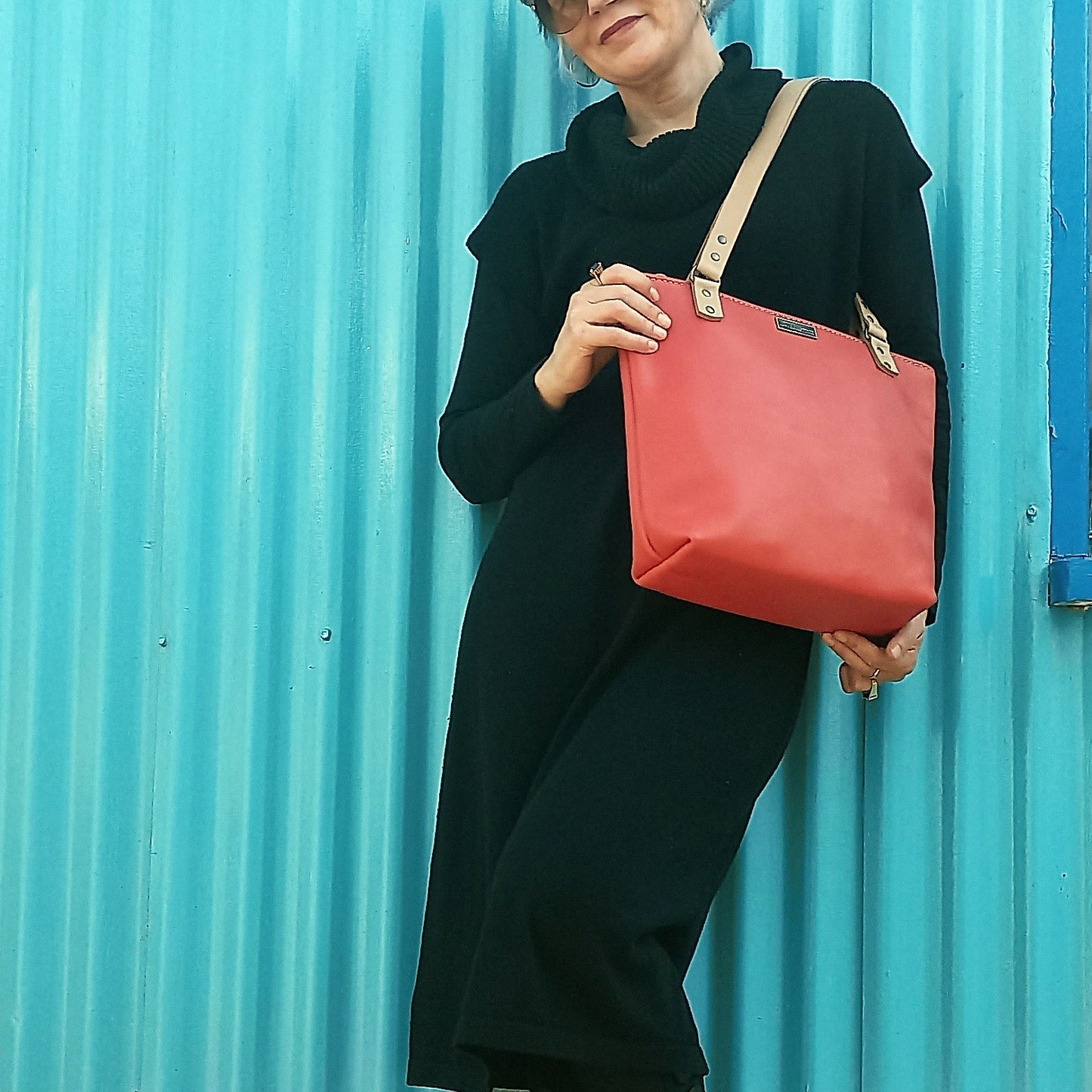The Anna Shopper - Watermelon Red