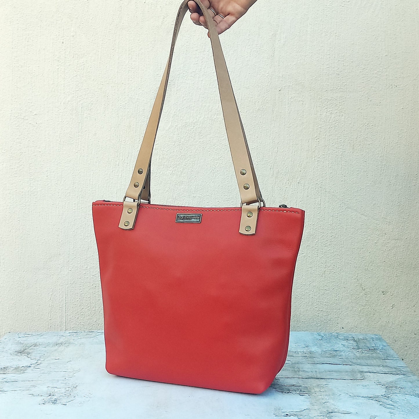 The Anna Shopper - Watermelon Red