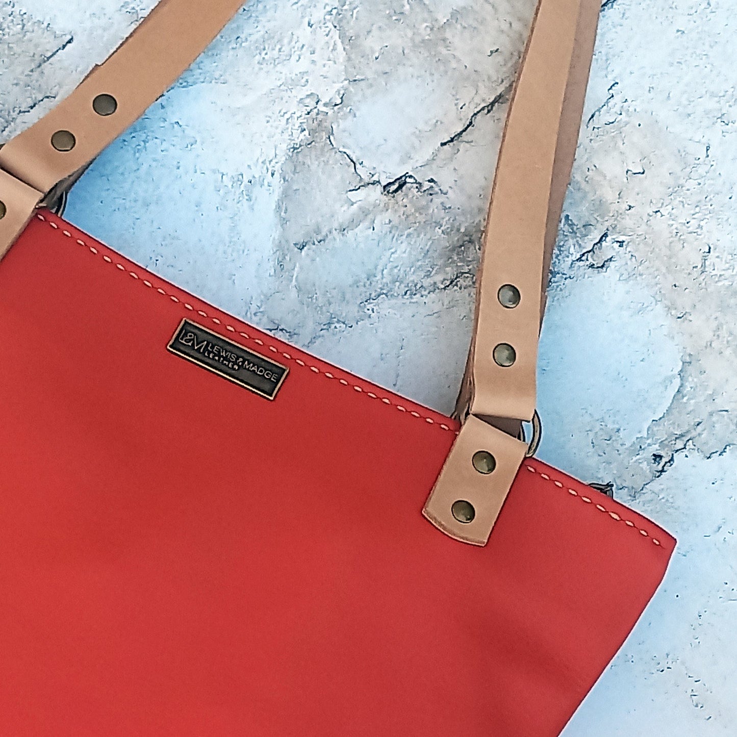 The Anna Shopper - Watermelon Red
