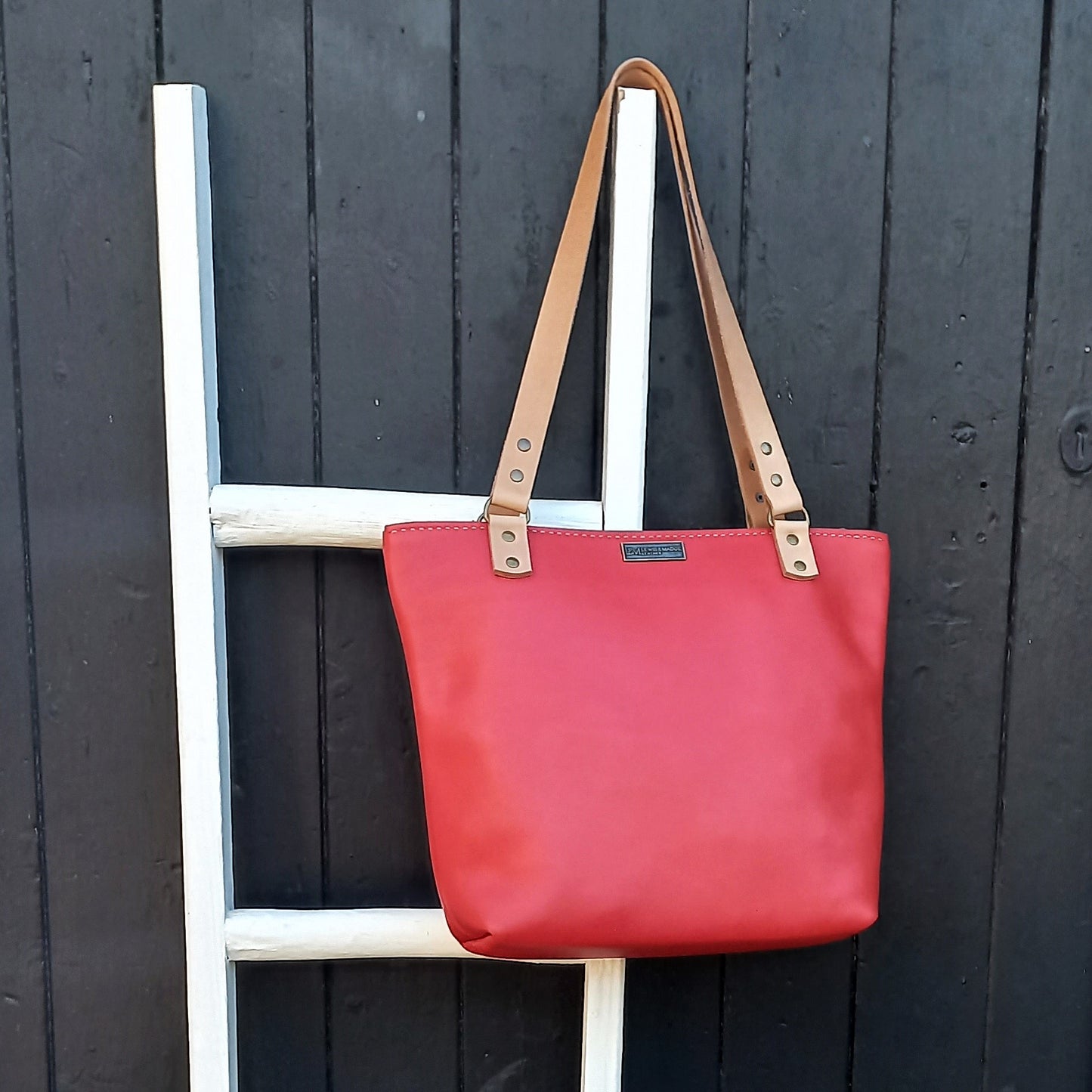 The Anna Shopper - Watermelon Red