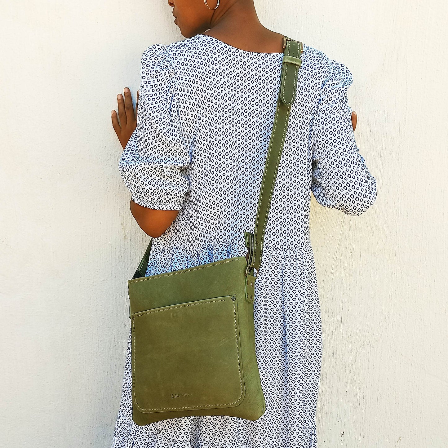 The Cross-Over Satchel - Moss Green