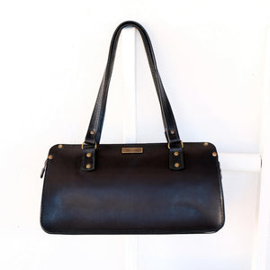 Black Bovine leather Milla Bag front