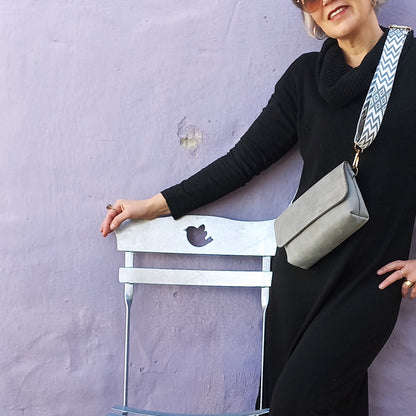 The Cross-Body Satchel - Grey