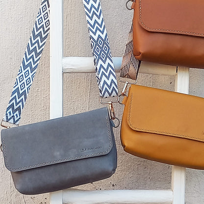 The Cross-Body Satchel - Grey