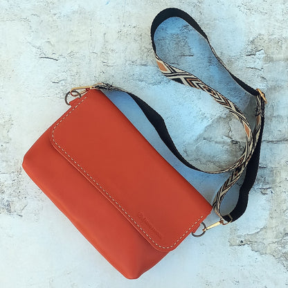 The Cross-Body Satchel - Coral