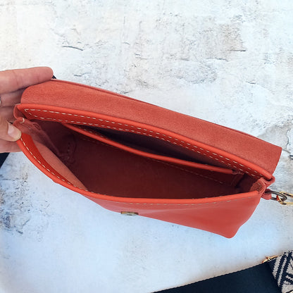 The Cross-Body Satchel - Coral