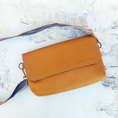 The Cross-Body Satchel - Mustard