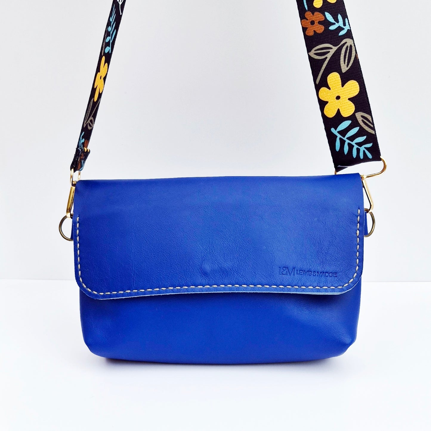 The Cross-Body Satchel - Cobalt Blue
