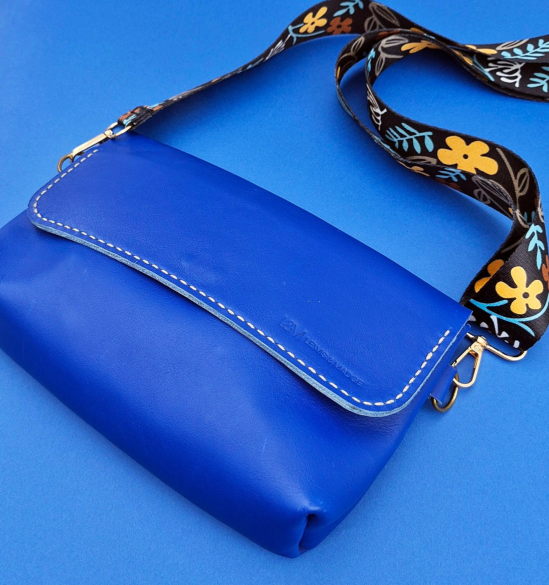 The Cross-Body Satchel - Cobalt Blue