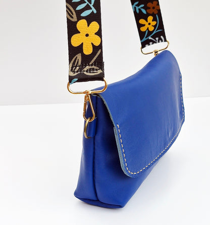 The Cross-Body Satchel - Cobalt Blue