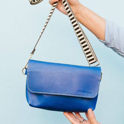 The Cross-Body Satchel - Cobalt Blue