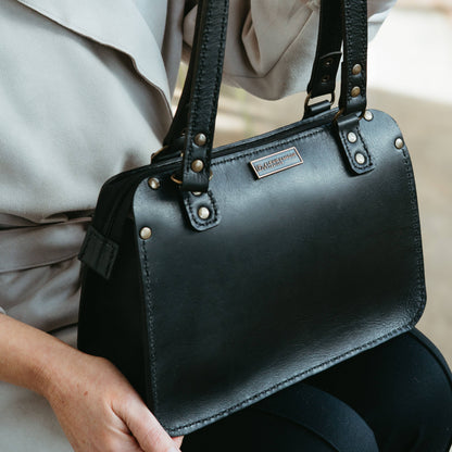 The Milla bag V2 - Black Bovine