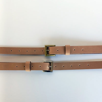 Natural Veg tan Bag Strap/Sling with Hooks