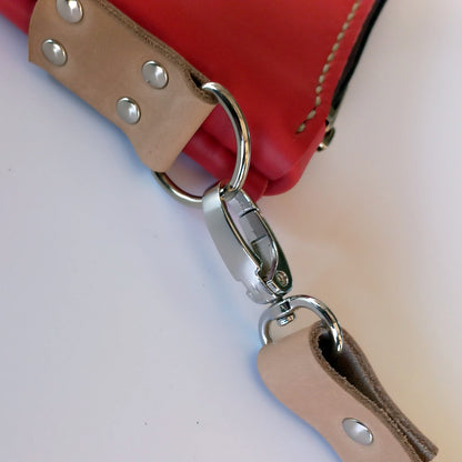 Natural Veg tan Bag Strap/Sling with Hooks