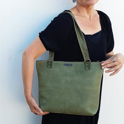 The Anna Shopper V 2.0 - Moss Green
