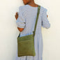 The Cross-Over Satchel - Moss Green