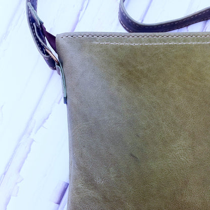 The Cross-Over Satchel - Moss Green