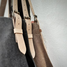 Load image into Gallery viewer, Washed canvas and leather aprons strap
