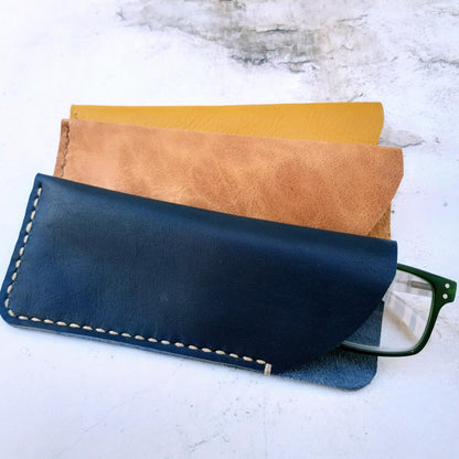 Handcrafted Leather Glasses Sleeves various colours
