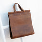 Leather log carrier