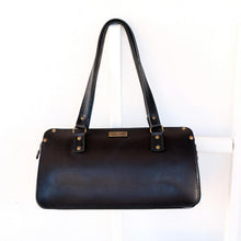 Load image into Gallery viewer, Black Bovine leather Milla Bag front
