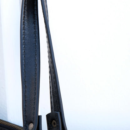 Hand stitched Black Bovine leather Milla Bag